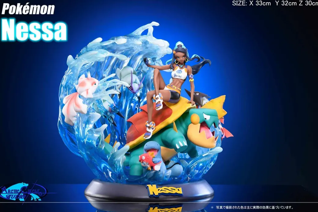 Nessa & Water-Type Pokemon - Pokemon Statue - Arctic Circle Studio