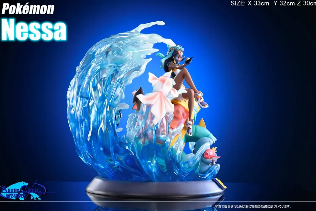 Nessa & Water-Type Pokemon - Pokemon Statue - Arctic Circle Studio
