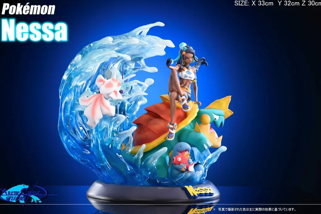 Nessa & Water-Type Pokemon - Pokemon Statue - Arctic Circle Studio