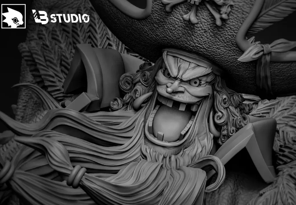 New Four Emperors Blackbeard Marshall D. Teach with LED - ONE PIECE Resin Statue - LB-Studio