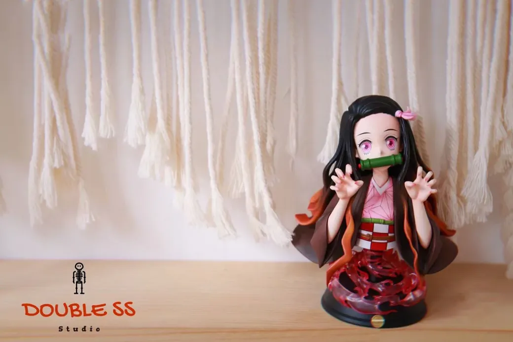 Nezuko Kamado Bust Statue - Demon Slayer: Kimetsu no Yaiba Resin Statue - Double SS Studios