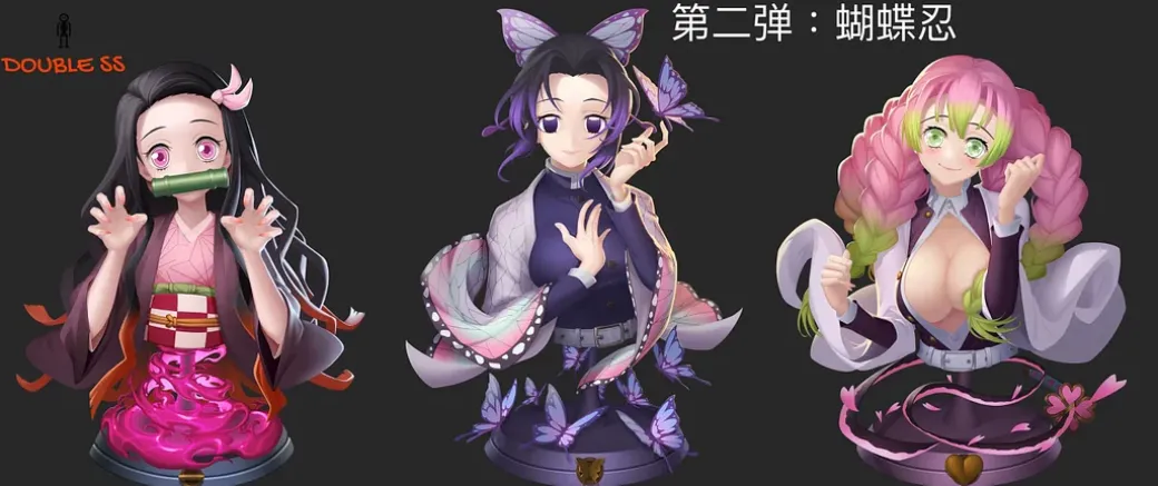 Nezuko Kamado Bust Statue - Demon Slayer: Kimetsu no Yaiba Resin Statue - Double SS Studios