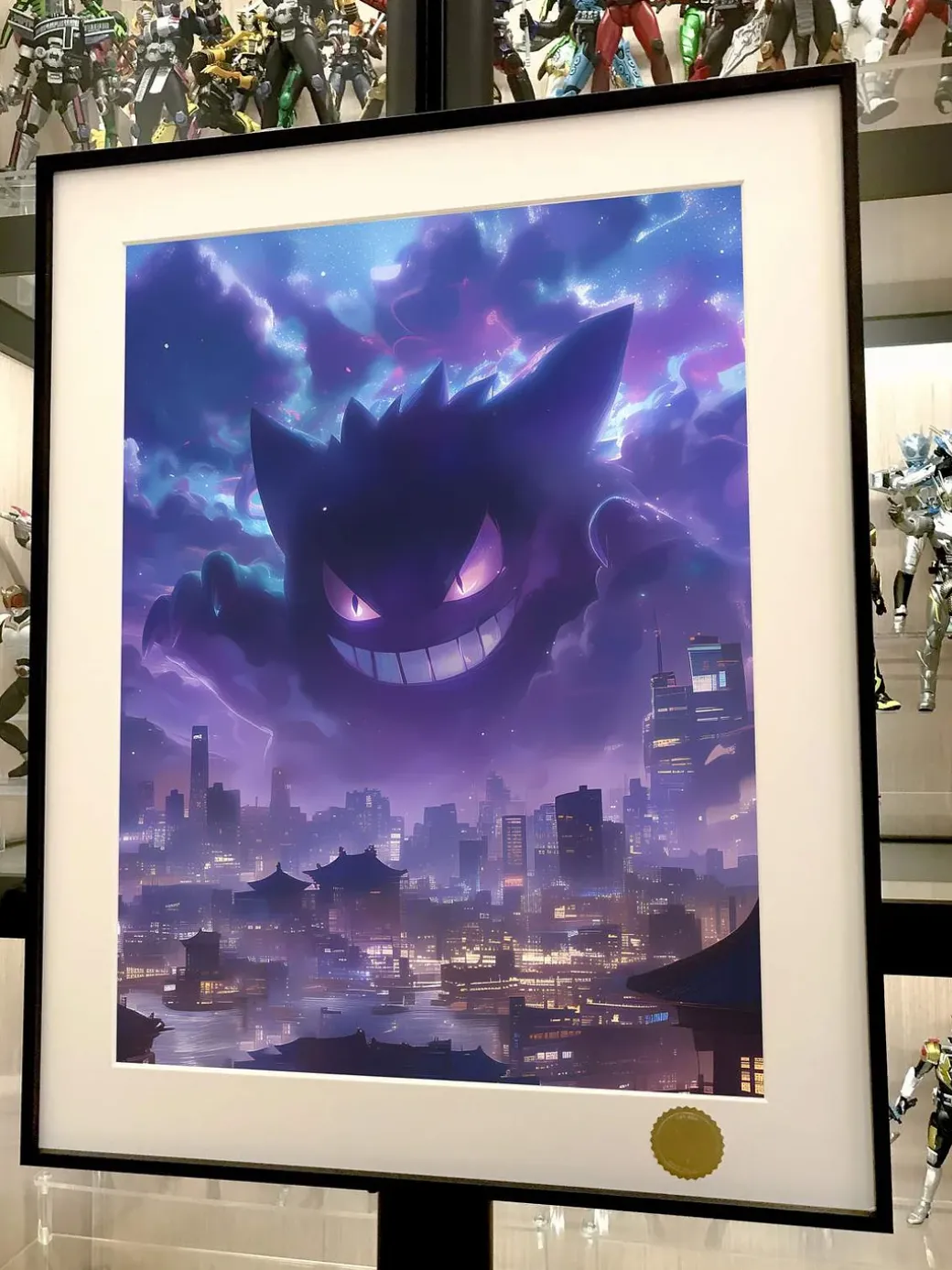 Night Attack Gengar Decorative Painting - Pokemon - Xingkong Studio