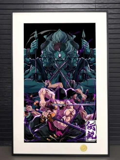 Nine Sword Style Roronoa Zoro Decorative Painting - ONE PIECE - H-TWO Studio