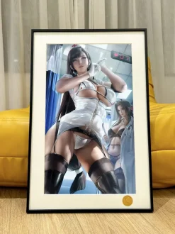 Nurse Ver. Tifa Lockhart & Aerith Gainsborough Decorative Painting - (FF7) Final Fantasy VII - Xingkong Studio