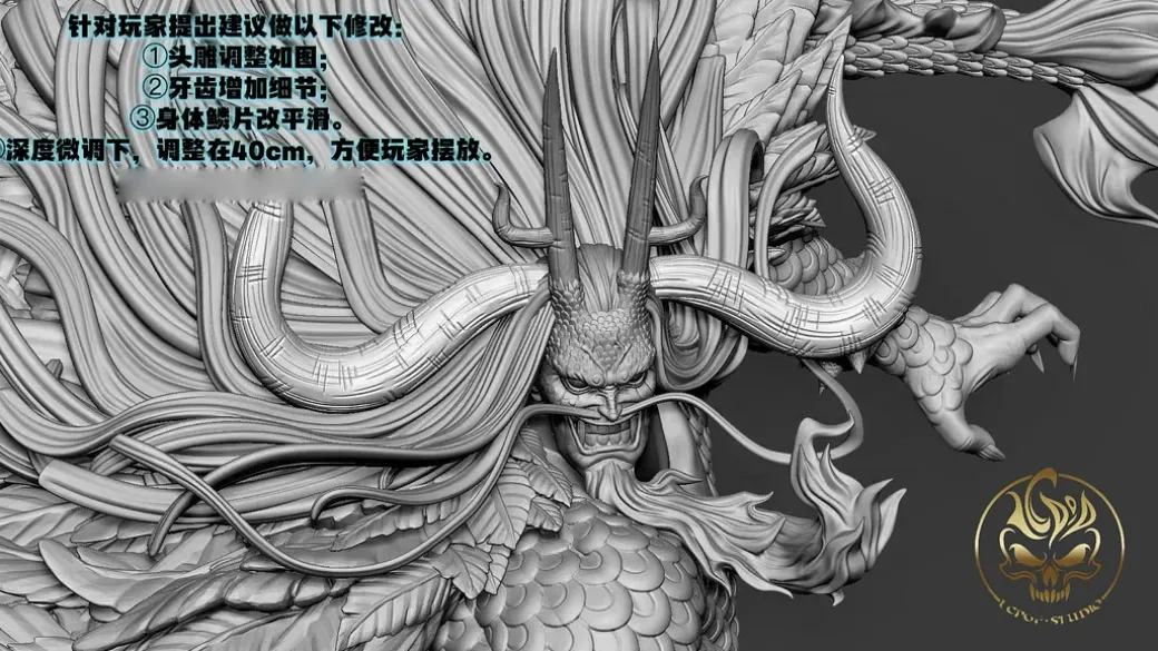 Old & New Four Emperors Series 004 Kaido - ONE PIECE Resin Statue - LC-Studios