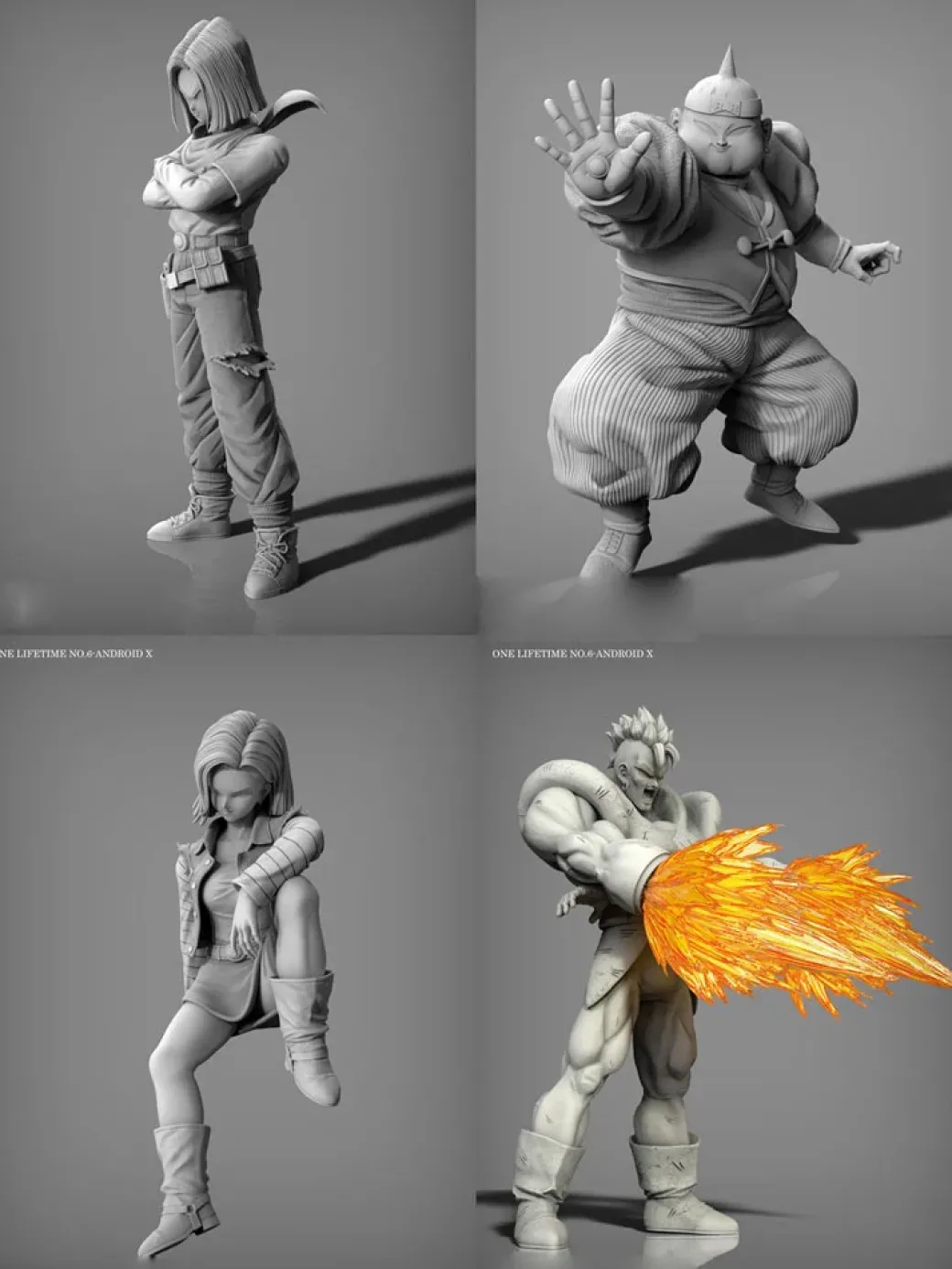 One Lifetime Series No.6-AndroidX - Dragon Ball Resin Statue - SHK Studios