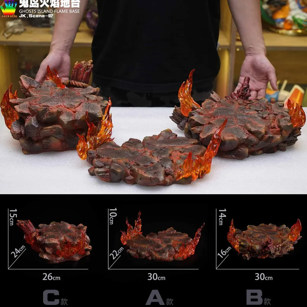 Onigashima Flame Base ONLY - ONE PIECE Resin Statue - JacksDo Studios