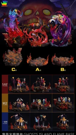 Onigashima Flame Base ONLY - ONE PIECE Resin Statue - JacksDo Studios