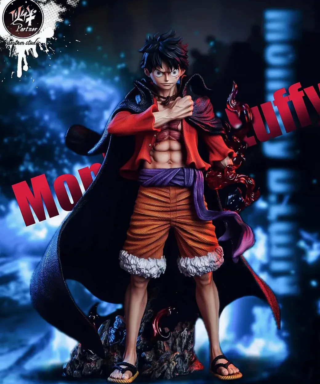 Onigashima Pulling the Cloak Monkey D. Luffy - ONE PIECE Resin Statue - Partner Studio