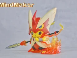 Original Colour Mega Blaziken Cosplay Pikachu - Pokemon Resin Statue - MindMaker Studio