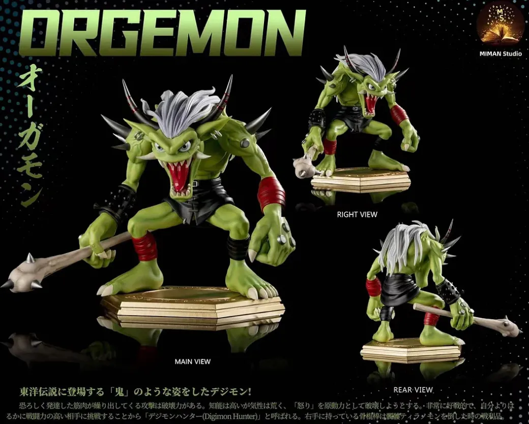 Phantomon & Ogremon - Digimon Resin Statue - MIMAN Studios