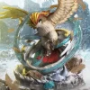 Pidgeot Blizzard Scene - Pokemon Resin Statue - Monster Studios