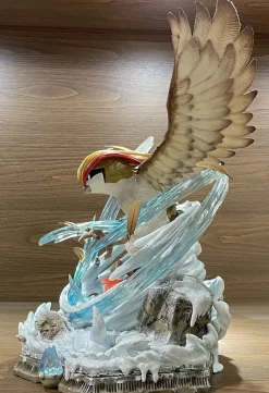 Pidgeot Blizzard Scene - Pokemon Resin Statue - Monster Studios