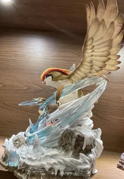 Pidgeot Blizzard Scene - Pokemon Resin Statue - Monster Studios