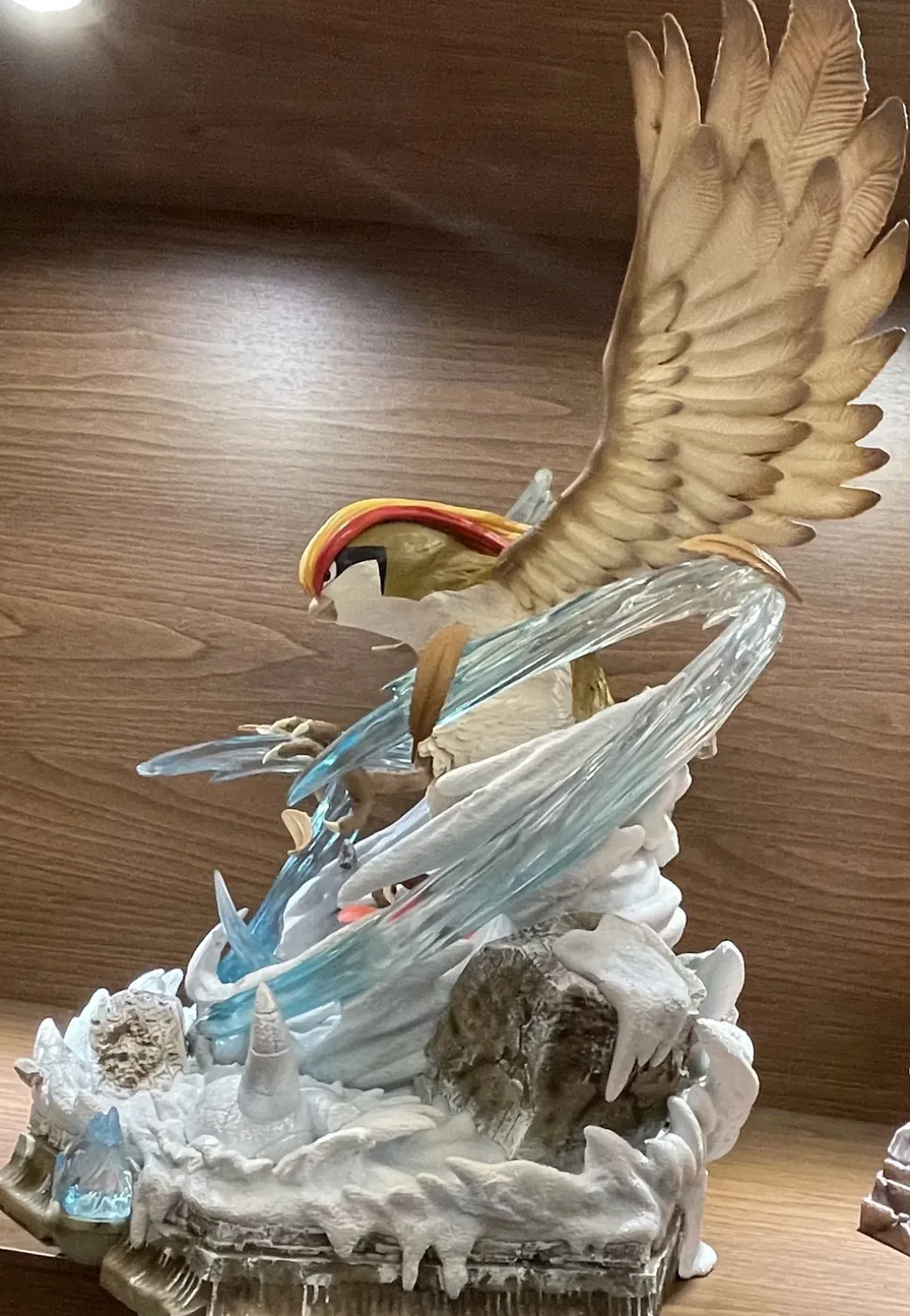 Pidgeot Blizzard Scene - Pokemon Resin Statue - Monster Studios