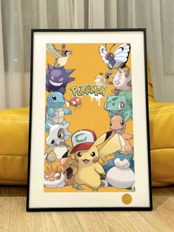 Pikachu & Friends Decorative Painting - Pokemon - Xingkong Studio