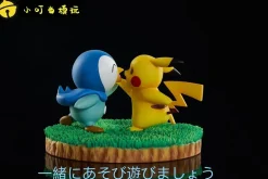Pikachu & Piplup Playing - Pokemon Statue - XiaoDingDang Studio