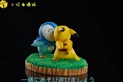 Pikachu & Piplup Playing - Pokemon Statue - XiaoDingDang Studio