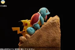 Pikachu & Squirtle Running - Pokemon Statue - XiaoDingDang Studio