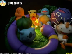 Pikachu Camping on Island - Pokemon Statue - XiaoDingDang Studio