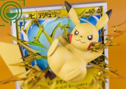 Pikachu Coming Out From Pokemon Card - Pokemon Resin Statue - GEISHA Studio