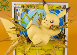 Pikachu Coming Out From Pokemon Card - Pokemon Resin Statue - GEISHA Studio