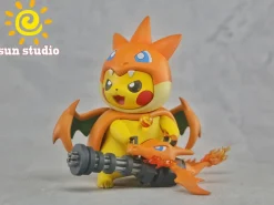Pikachu cosplay Charizard X & Charizard Y - Pokemon Resin Statue - sun Studio
