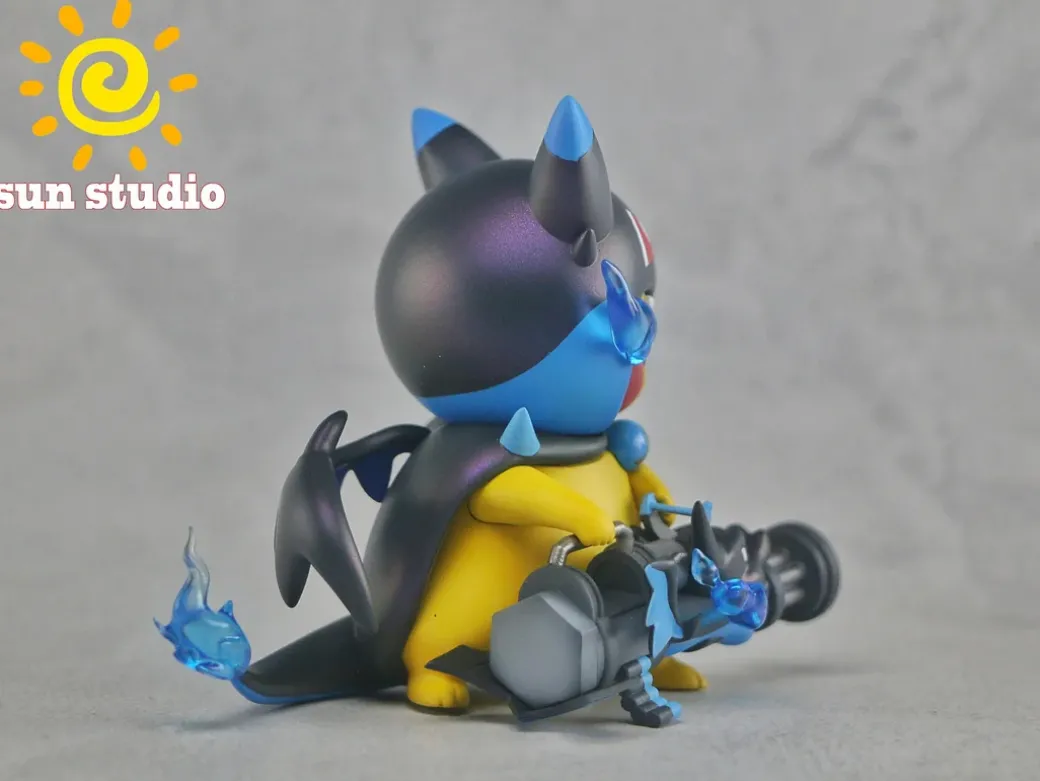 Pikachu cosplay Charizard X & Charizard Y - Pokemon Resin Statue - sun Studio
