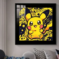 Pikachu Decorative Painting - Pokemon Decorative Painting - JuZi Studio
