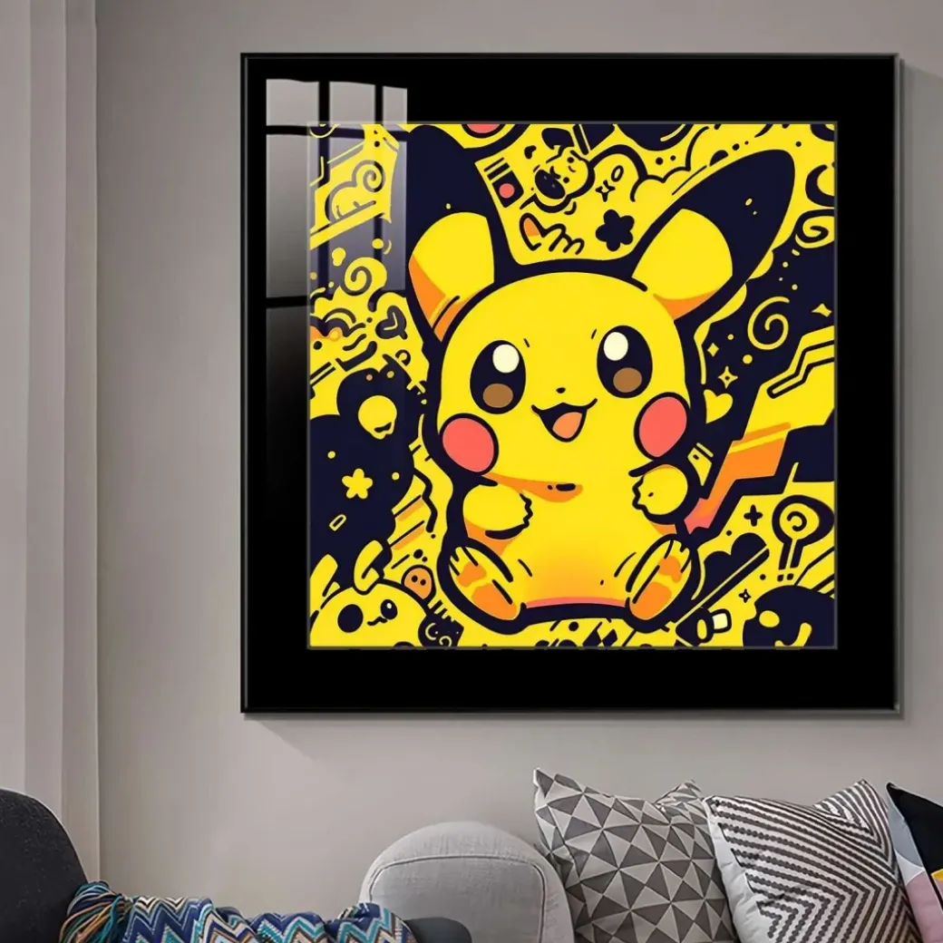 Pikachu Decorative Painting - Pokemon Decorative Painting - JuZi Studio