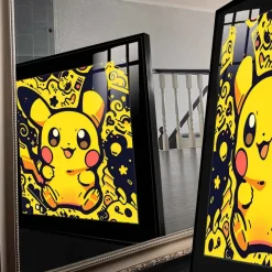 Pikachu Decorative Painting - Pokemon Decorative Painting - JuZi Studio