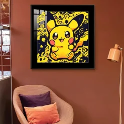 Pikachu Decorative Painting - Pokemon Decorative Painting - JuZi Studio