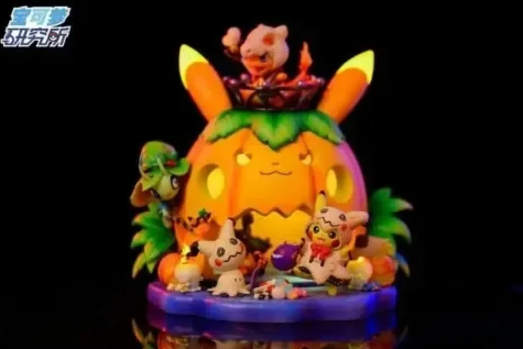 Pikachu Halloween Limited Edition Pumpkin Light - Pokemon Resin Statue - PL Studios