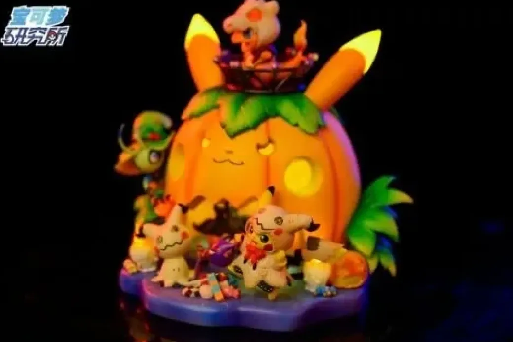 Pikachu Halloween Limited Edition Pumpkin Light - Pokemon Resin Statue - PL Studios