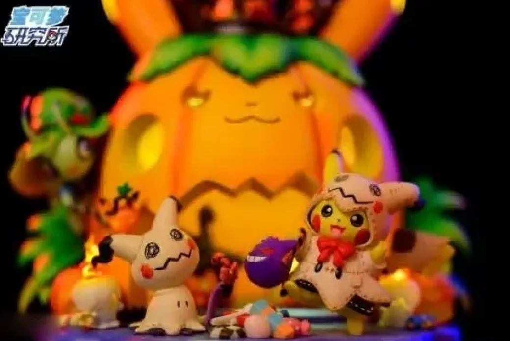 Pikachu Halloween Limited Edition Pumpkin Light - Pokemon Resin Statue - PL Studios