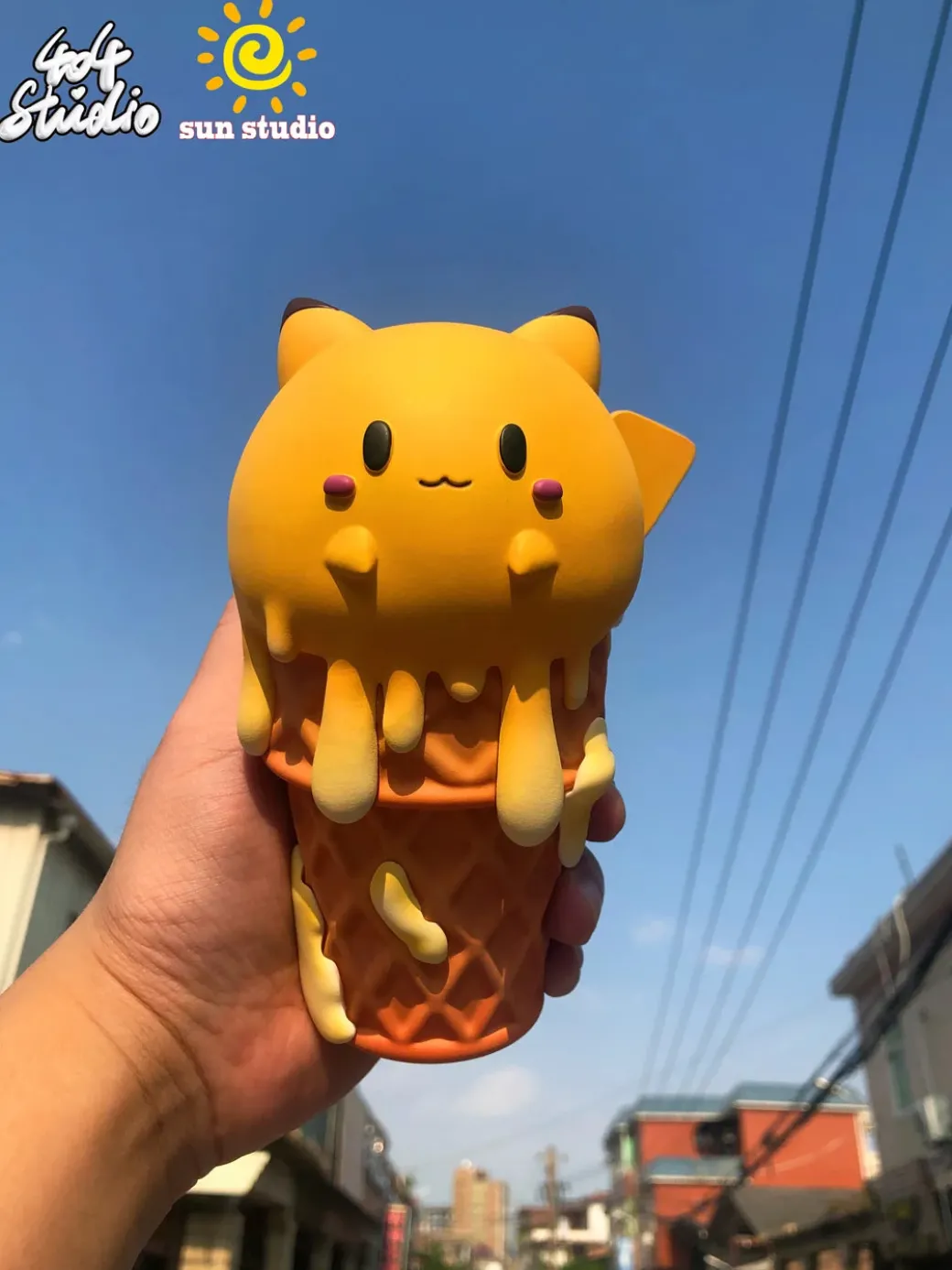 Pikachu Ice Cream - Pokemon Resin Statue - 404 Studios
