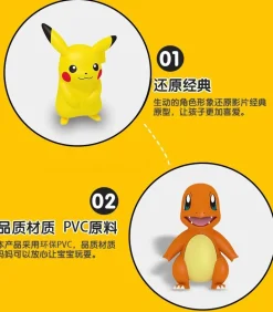 Pikachu/Bulbasaur/Charmander/Squirtle/Psyduck/Jigglypuff - Pokemon Statue / Car Trim - Official