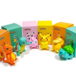Pikachu/Bulbasaur/Charmander/Squirtle/Psyduck/Jigglypuff - Pokemon Statue / Car Trim - Official