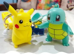 Pikachu/Bulbasaur/Charmander/Squirtle/Psyduck/Jigglypuff - Pokemon Key Chains - Official