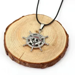 Pirate Logo Black Cord Necklace - Free Shipping - ONE PIECE