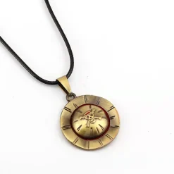 Pirate Logo Black Cord Necklace - Free Shipping - ONE PIECE