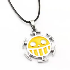 Pirate Logo Black Cord Necklace - Free Shipping - ONE PIECE