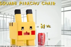 Pixel Style Pikachu Stool - Pokemon Resin Statue - ChaoShe Studio