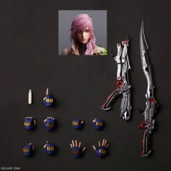Play Arts Kai Movable Lightning - (FF13) Final Fantasy XIII Official Statue - Square Enix