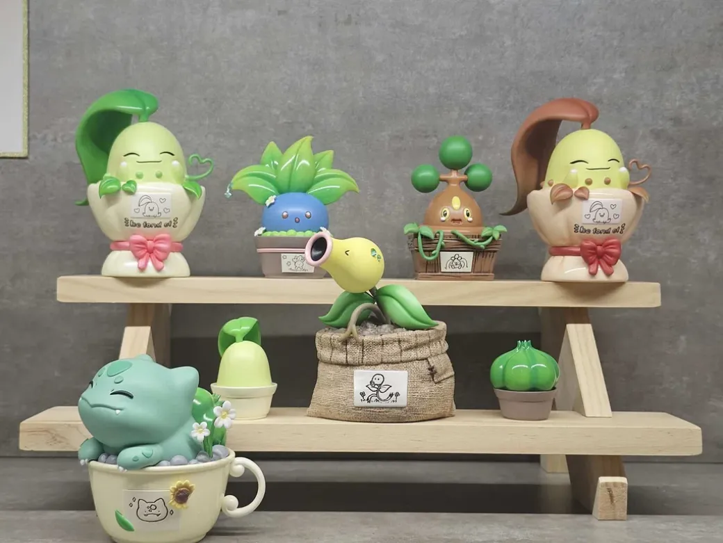 Pokemon Bonsai Series 003 Bonsly & Bellsprout Bonsai - Pokemon Resin Statue - BBD-Studios