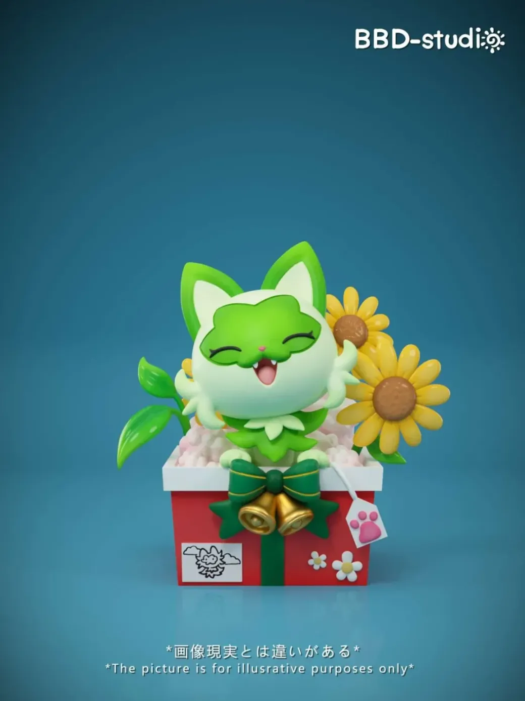 Pokemon Bonsai Series 004 Christmas Gift Sprigatito - Pokemon Statue - BBD-Studios