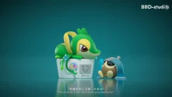 Pokemon Bonsai Series 005 Snivy & Seedot - Pokemon Statue - BBD-Studios
