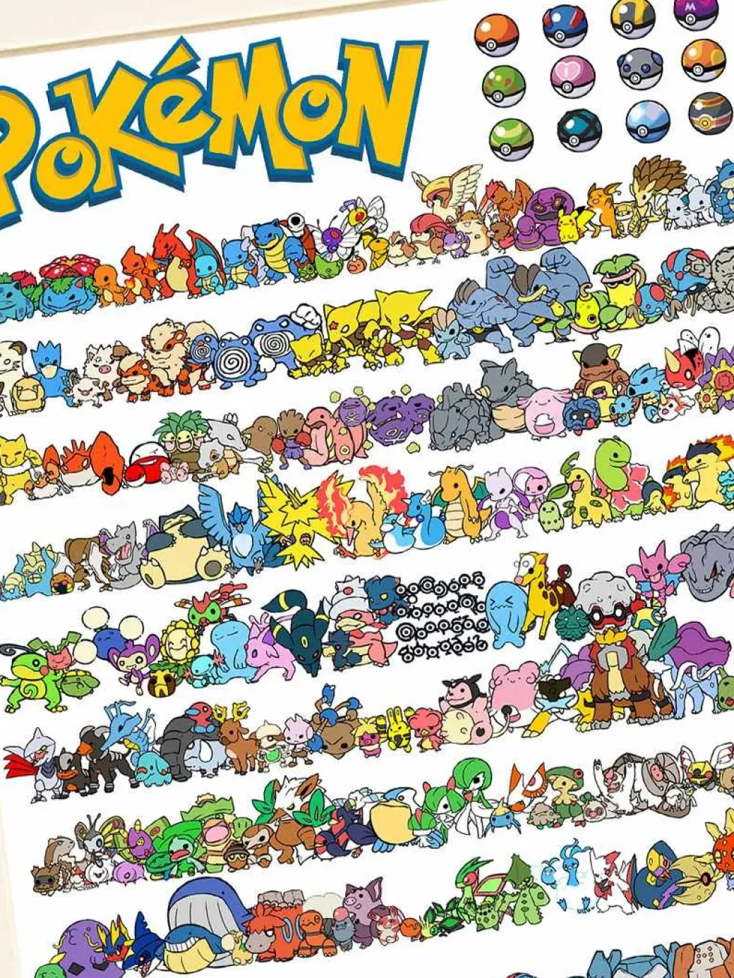 Pokemon Collection Decorative Painting - Pokemon - Xingkong Studio