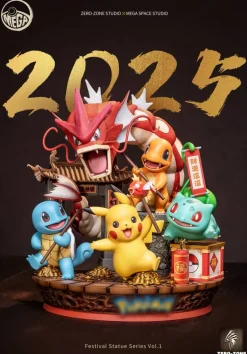 Pokemon Scene Series 001 New Year & 002 Christmas - Pokemon Resin Statue - MEGA SPAC Studio